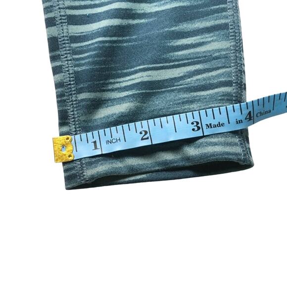 Nike Leggings Space Dye Mesh Panel Teal Activewear Athletic Running Women's XS - Picture 7 of 12